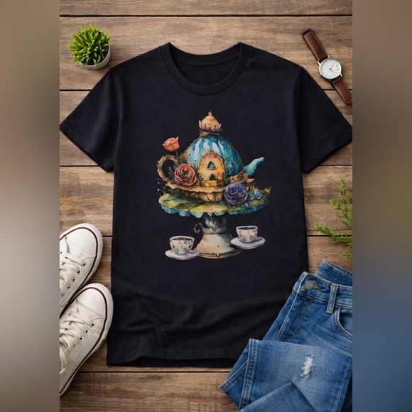 Other - Women's /mens Black Graphic Tee costume choose your size shirt